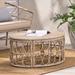 Bay Isle Home™ Adhiraj Outdoor Wicker Coffee Table Metal in Brown | 32.5 W in | Wayfair 9AC78F7678A242BD918367BDA90A68E5