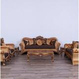 European Furniture New Emperador II 3 Piece Coffee Table Set Wood in Brown/Yellow | 17.75 H x 51 W in | Wayfair