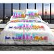 Univers Decor - Pack complet ny Skyline Rose housse de couette pour lit 160 x 200 cm 100% coton /