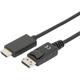 Digitus - Câble adaptateur DisplayPort / hdmi Fiche mâle DisplayPort, Fiche mâle hdmi-a 2.00 m noir