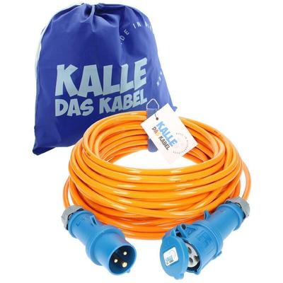 Kalle Verlängerungskabel cee 230V 16A 2,5mm² Extreme Signal Orange IP44 20 Meter Image