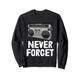 Never Forget T-Shirts Vintage Style Tees Women Tape Recorder Sweatshirt