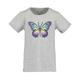 BLUE SEVEN - T-Shirt Papillon In Nebel Meliert, Gr.92