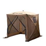 CLAM Quick-Set Traveler Portable Camping Outdoor Gazebo Canopy and 3 Wind Panels