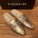 Coach Shoes | Coach Irene Shearling Mule Size 6 | Color: Gold | Size: 6