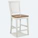 24" Bar Stool with Oak Finished Seat by Homestyles in White Oak