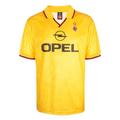 AC Milan 1996 Third Retro Football Shirt Yellow X-Large