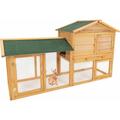 Maxxpet - Clapier en bois pour lapin 147x53x85 cm - Clapier pour Poulet - Poulailler - Espace