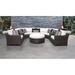 kathy ireland River Brook 8 Piece Outdoor Wicker Patio Furniture Set 08h