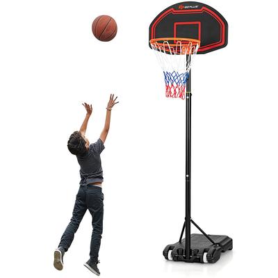 Costway Adjustable Kids Basketball Hoop Stand W/Durable Net