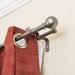 Round Ball Designer Double Drapery Adjustable Curtain Rod & Hardware