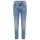 BOSS Damen MODERN MOM 2.0 Relaxed-Fit Mom Jeans aus blauem Bio-Baumwoll-Denim Blau 27