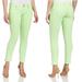 Lilly Pulitzer Jeans | Lilly Pulitzer Mint Green Worth Skinny Mini Zip Jean Size 2 | Color: Green | Size: 2