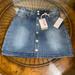 Jessica Simpson Bottoms | Jessica Simpson Nwt Size 12 Biggirls 7-16 "Rue” Button Front Stretch Denim Skirt | Color: Blue | Size: 12g