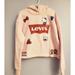 Levi's Shirts & Tops | Girls Hello Kitty Cropped Hooded Sweater | Color: Pink | Size: Mg