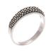 Dream Glitter,'Hand Made Marcasite and Sterling Silver Band Ring'