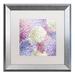 Trademark Fine Art 'Hortensia Groundless Warm Tones' by Color Bakery Framed Graphic Art Canvas | 18.75 H x 16 W x 0.5 D in | Wayfair
