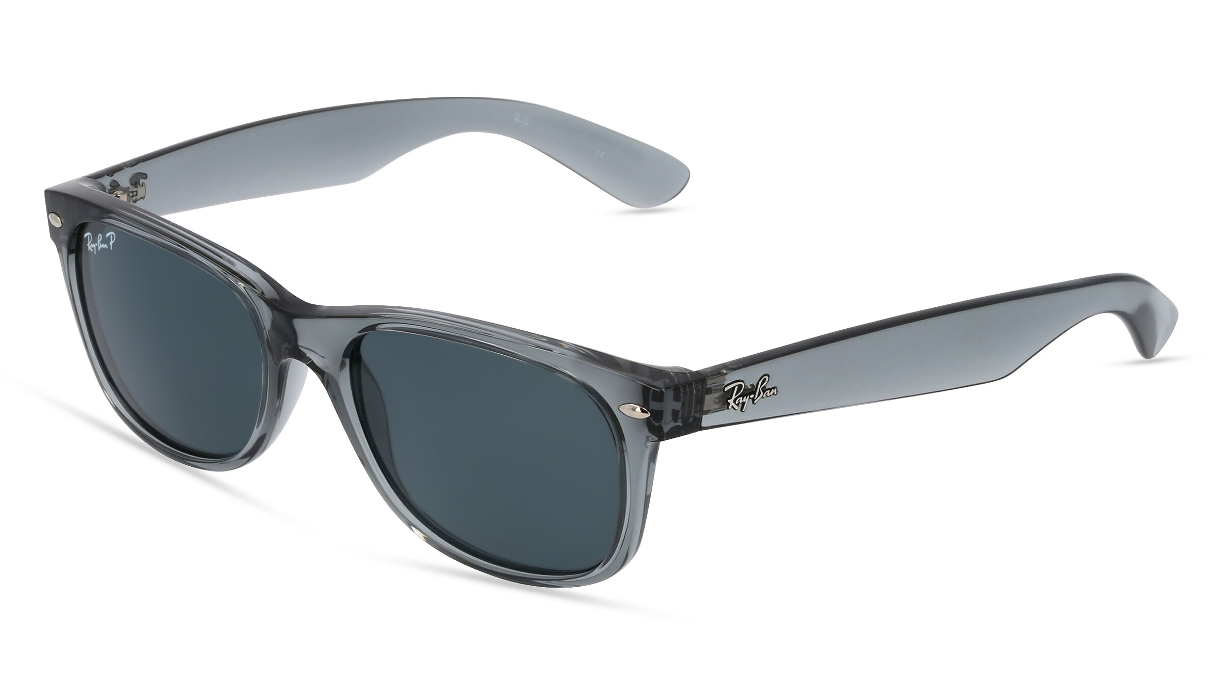 Ray-Ban RB 2132 NEW WAYFARER Unisex-Sonnenbrille Vollrand Quadratisch Propionat-Gestell, Grau