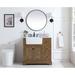 Red Barrel Studio® 36" Single Bathroom Vanity Set Wood/Marble in Green | 34.75 H x 36 W x 22 D in | Wayfair A0606DD8807C445CBB61B31487F2B438