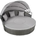 Bain de soleil rond au Design contemporain luxueux Robuste gris