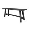 Banc noir en bois de manguier 110 cm