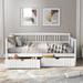 Contemporary Style Twin Size Daybed Wood Bed with Two Drawers