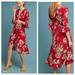 Anthropologie Dresses | Kachel For Anthropologie Greer Floral Faux Wrap Dress | Color: Pink/Yellow | Size: S