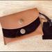 Free People Bags | Free People Small Wallet Coin Purse New Brown Leather & Black Suede Snap | Color: Black/Brown | Size: Os