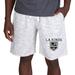 Men's Concepts Sport White/Charcoal Los Angeles Kings Alley Fleece Shorts