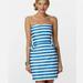 Lilly Pulitzer Dresses | Lilly Pulitzer Maybell Worth Blue Striped Strapless Mini Dress Size 00 | Color: Blue/White | Size: 00