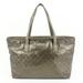 Gucci Bags | Gucci Pewter Silver Imprime Monogram Medium Zippered Shopping Tote 12g419s | Color: Brown | Size: 18"L X 4.5"W X 10.5"H