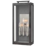 Hinkley Sutcliffe 22" High Zinc and Nickel Outdoor Wall Light Lantern