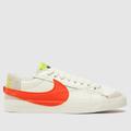 Nike blazer low 77 jumbo trainers in white & orange