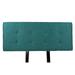 MJL Furniture Ali Button Tufted Key Largo Zenith Teal Upholstered Headboard