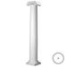 Ekena Millwork Endura-Stone Column Round Shaft (FRP) Tapered, Tuscan Base & Roman Ionic Capital, Unsplit/Whole | 96 H x 8 W x 8 D in | Wayfair