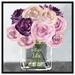 Etta Avenue™ Floral & Botanical La Bella Vita Florals - Graphic Art Print on Canvas, Glass in Indigo/Pink | 16 H x 16 W x 1.5 D in | Wayfair