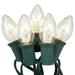 The Holiday Aisle® Electric String Lights w/ 10 C7- 5-Watt Bulbs in Green/White | 2.25 H x 360 W x 1 D in | Wayfair