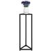 17 Stories Mivaan Triangular Pedestal Plant Stand Metal in Black | 36.12 H x 12 W x 12 D in | Wayfair CA9FCF9AA3EF4EA1B840350BF5361521