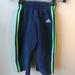 Adidas Bottoms | Children’s Adidas Sweatpants - Navy Blue With Lime Green Stripes | Color: Blue/Green | Size: 3tg