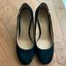 Tory Burch Shoes | Black Tory Burch Suede Pumps With Chunky Heel | Color: Black | Size: 5