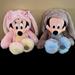 Disney Toys | Mickey & Minnie Rare Collectable Retro Bunny Set | Color: Gray/Pink | Size: Approx 16” Tall