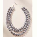 Anthropologie Jewelry | Anthropologie Gray/Silver Layered Necklace | Color: Gray | Size: Os