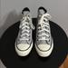 Converse Shoes | Converse All Star Gray Suede High Top Sneakers With Heel Zippers With Fringe | Color: Gray | Size: 6