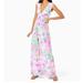 Lilly Pulitzer Dresses | Nwt Lilly Pulitzer Breanna Maxi Dress In Multi Paradise Found Size Large | Color: Green/Pink | Size: L