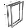 CHYRKA Tischkufe MT 350 mm 20x20 (h=350 mm) - 1 Paar (2 Stück)