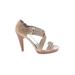Jessica Simpson Heels: Tan Solid Shoes - Size 9