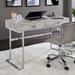 Orren Ellis Yurig Desk Wood/Metal in Brown/Gray | 31 H x 42 W x 19 D in | Wayfair 3465733852354C2AA00D2B64D2BA627E