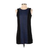 Patterson J. Kincaid Casual Dress - A-Line Crew Neck Sleeveless: Black Solid Dresses - Women's Size Small