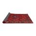 Blue/Brown 60 x 0.35 in Indoor Area Rug - Bloomsbury Market Henny Traditional Red/Brown/Blue Area Rug Polyester/Wool | 60 W x 0.35 D in | Wayfair