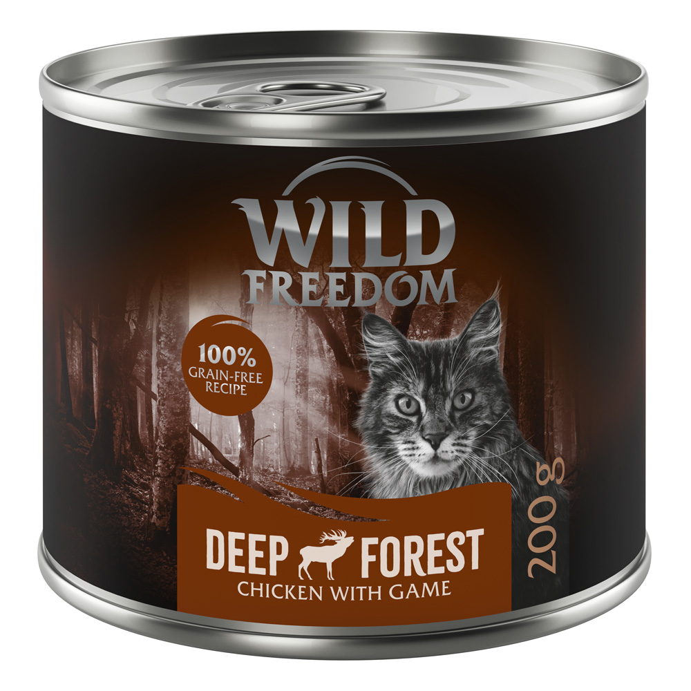 12x200g Deep Forest Game & Chicken Wild Freedom Wet Cat Food